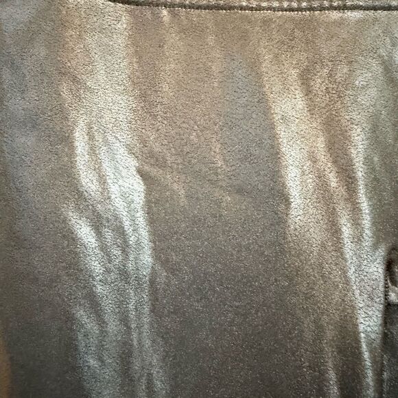 Spanx Faux Leather Leggings Womens Size M Black Stretch Shiny High Rise Ankle - Picture 6 of 6